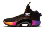 Big boy Jordan Air Jordan 35 "Sunset" Sunset actual combat non-slip shock absorption wear-resistant mid-top basketball shoes black Orange