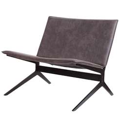 Лаунж-кресло Fly, серая замша