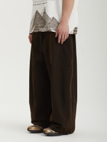 Мужские Брюки Paneled Herringbone Washed Balloon