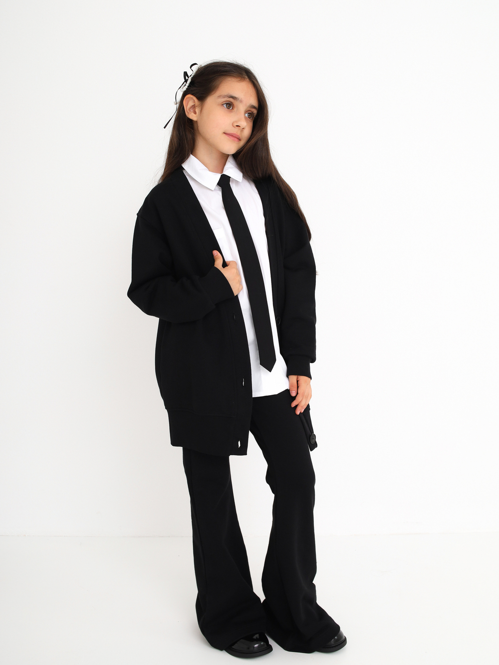 Брюки клеш PIKE, черные