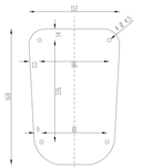 Фен настенный 2200 W ABS HOTEL LINE 02012.W белый