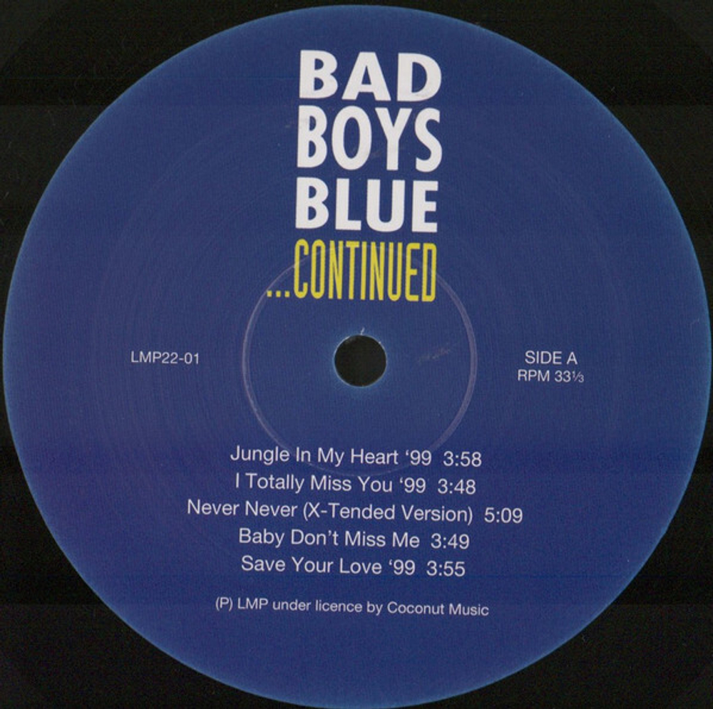 Bad Boys Blue / ... Continued (LP)