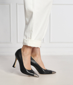 Кожаные туфли на шпильках peperoncino Pinko - черный(1H2154 A0DA)