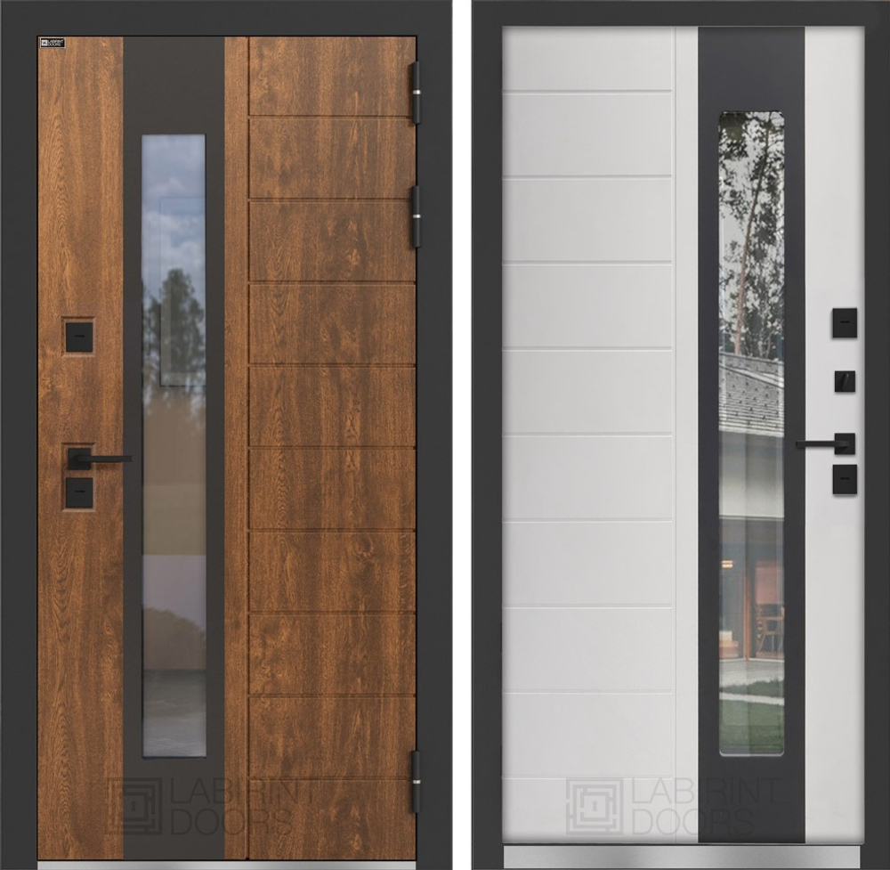 Дверь с терморазрывом входная Лабиринт NORD ПЛЮС с Терморазрывом и Стеклопакетом