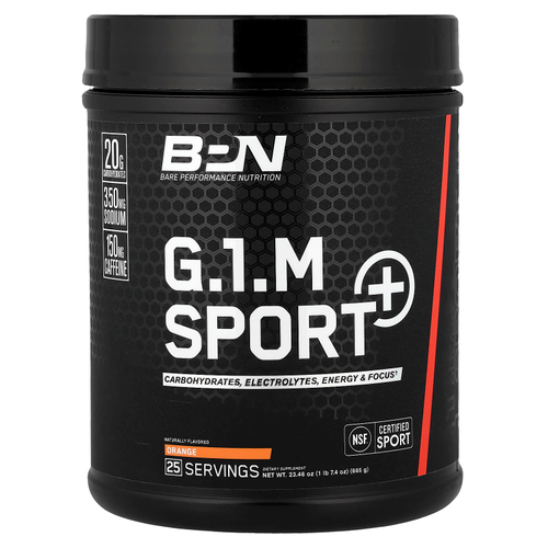 BPN, G.1.M Sport+, с апельсиновым вкусом, 665 г (1 фунт 7,4 унции)