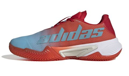 Женские Кроссовки теннисные Adidas Barricade W Clay - красный, небесный, Серебро