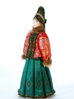 Кукла коллекционная в русском костюме Костромской губернии