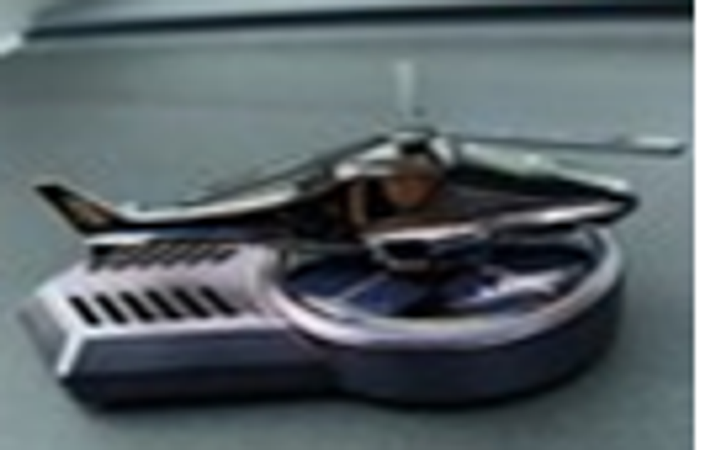 Ароматизатор-игрушка -на торпеду- Вертолет - солн батар (жидк)- YC-123OC Ocean A