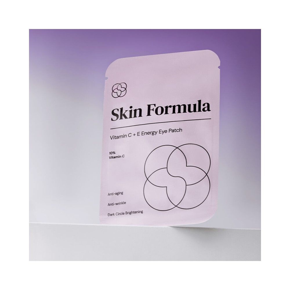 Skin Formula Vitamin C+E Energy Eye Patch Патчи против темных кругов, морщин и дряблости кожи, 2 шт