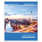 Тетрадь А5, 48 л., BRAUBERG, клетка, металлизированный картон, ГОРОДА МИРА, 403044, 5шт