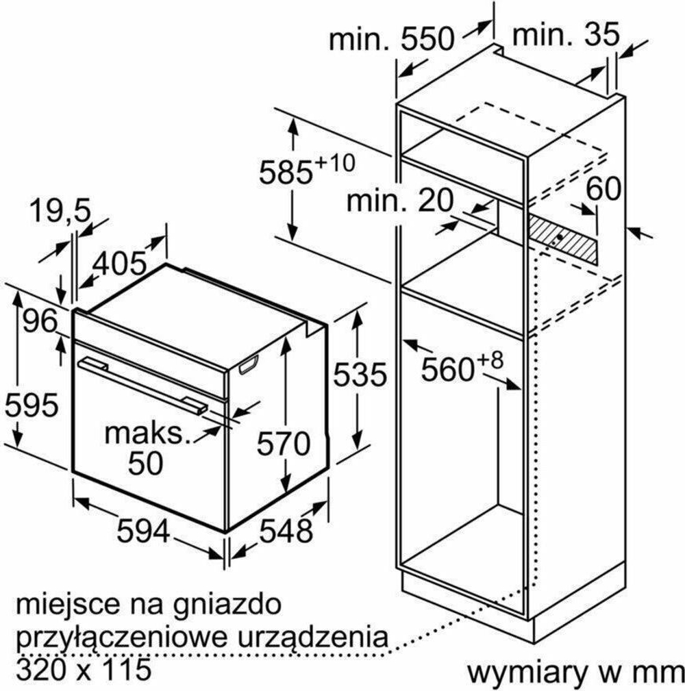 Электрический духовой шкаф Bosch HBA534EB0