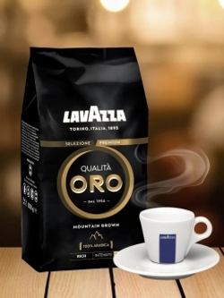 Кофе в зернах LavAzza Qualita Oro Mountain Grown, 1 кг (Лавацца)