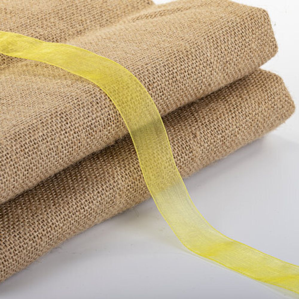 Лента органза ширина 25 мм, длина 30 м, желтая, BRAUBERG, 591537