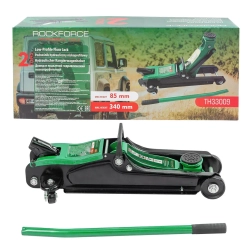 Домкрат подкатной гидравлический 2т низкопрофильный (h min 85мм, h max 340мм) RockForce##Rock FORCE RF-TH33009