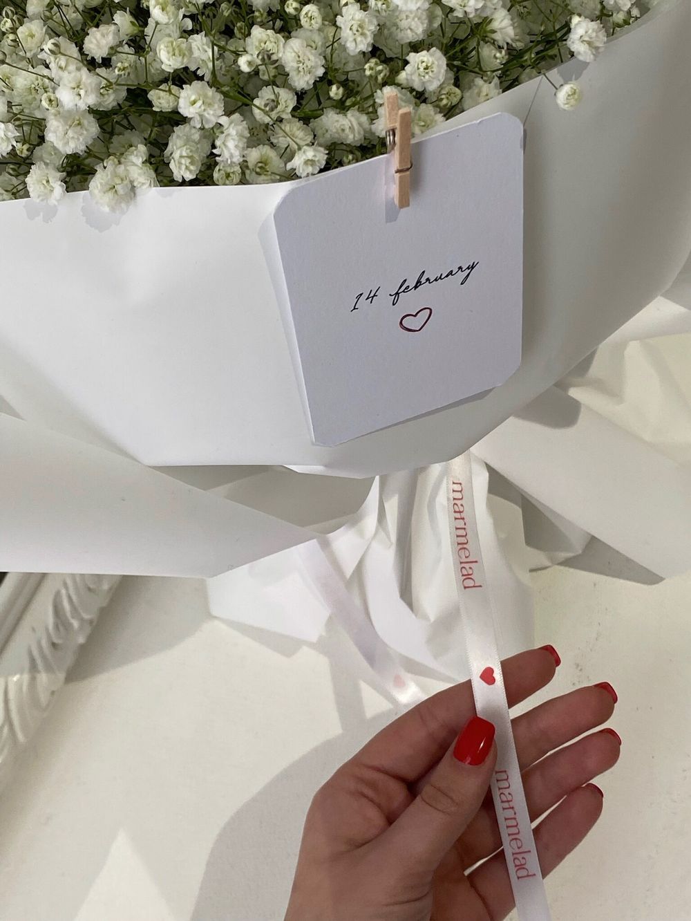 Гипсофила белая в оформлении