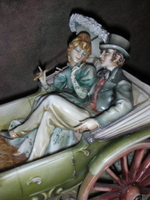 Статуэтка. Фарфор. Аллея влюблённых. Capodimonte. Италия