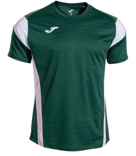 Теннисная футболка Joma Montreal Short Sleeve - green/pink
