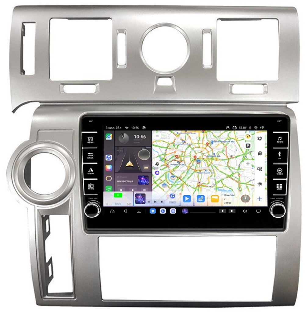 Магнитола для Hummer H2 2002-2009 - Carmedia EW-9298 (кнопки и крутилки) Android 13, TS20, 6+128Гб, CarPlay, 4G SIM-слот