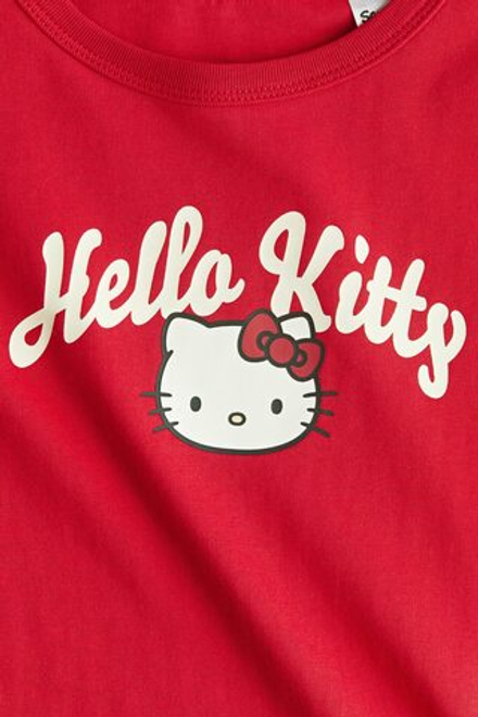 H&M Футболка с принтом, красный