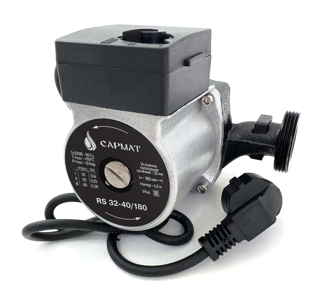 Насос циркуляционный САРМАТ  RS 32-40/180 (CN) (кор.4шт)