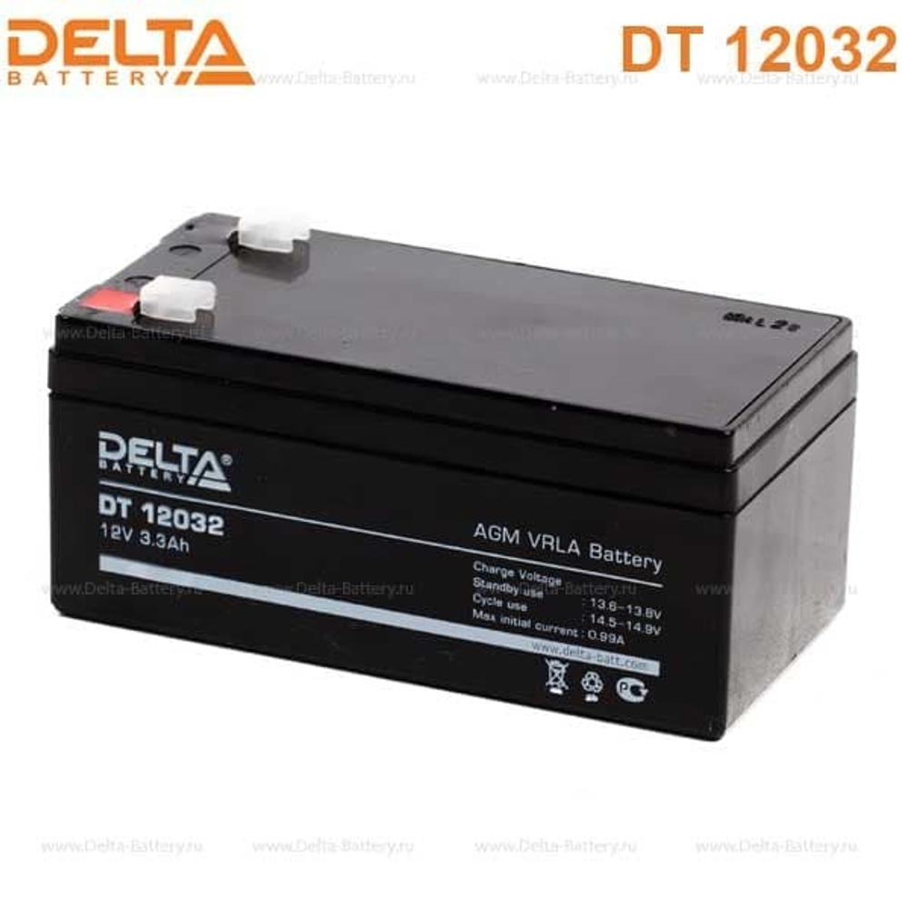 Аккумуляторная батарея Delta DT 12032 (12V / 3.3Ah)