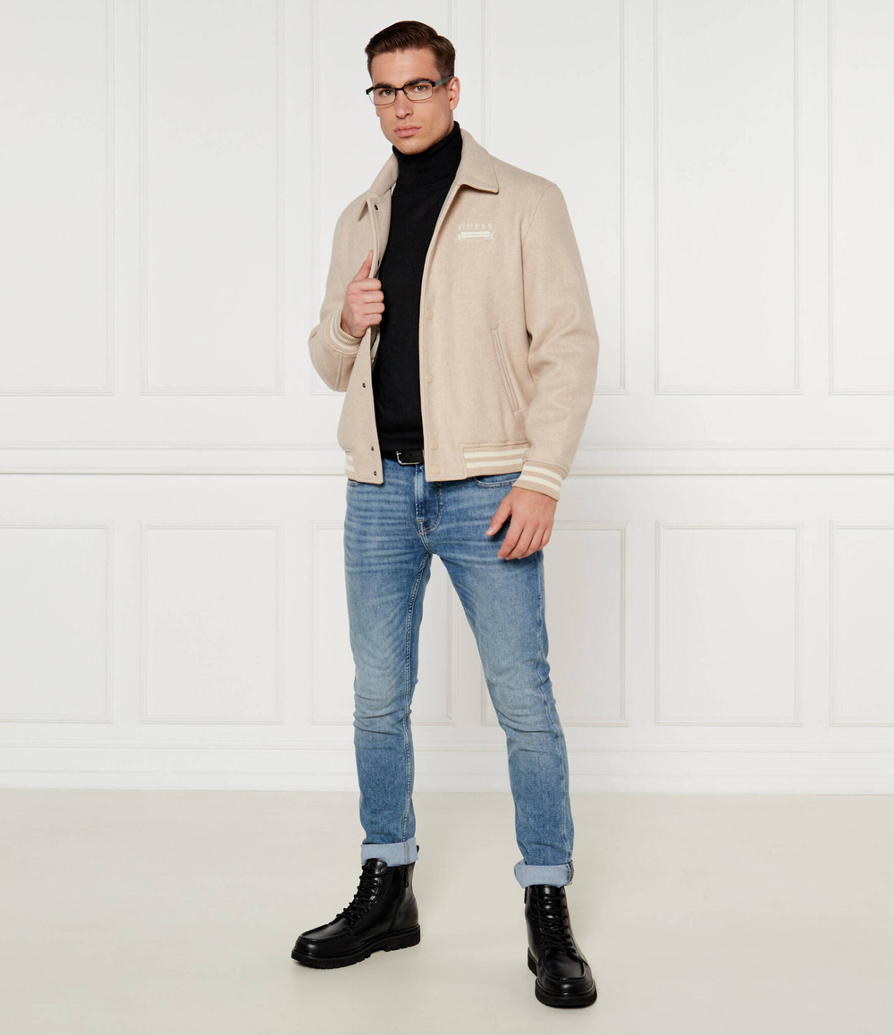 Куртка бомбер MELTON GUESS - бежевый(M4BL29 WGJ72)