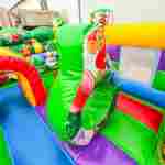 Детский надувной батут «Попугайчики 3» без горки, размер 4*4*2,6 м