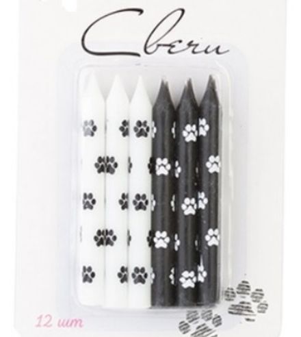 Свечи-пики "Кошачьи лапки" 8 см