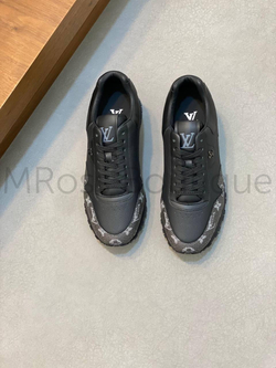 Кроссовки Louis Vuitton Run Away мужские черные с принтом