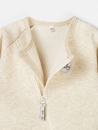 Комбинезон-косуха с закрытой ножкой "Ванильный пудинг" утепленный 0+