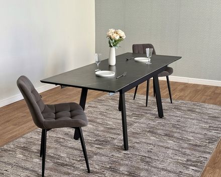 Стол керамический Герцог 1400х800х300 Чёрный