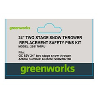 Cрезные болты (4 шт.) для снегоуборщика Greenworks, 82В