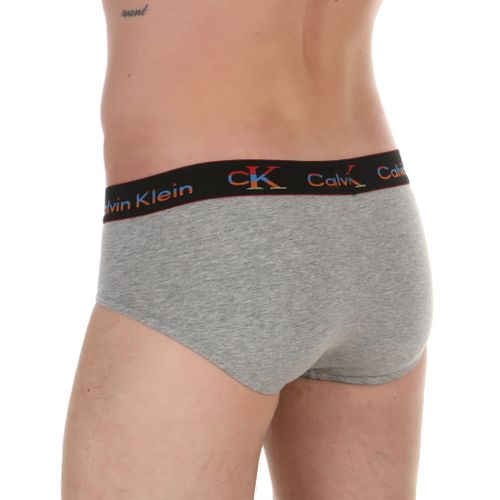 Мужские трусы брифы серые меланж Calvin Klein