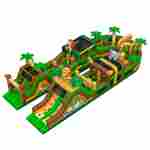 Надувная полоса препятствий «Дикие джунгли», 34,3×11,6×6,1 м