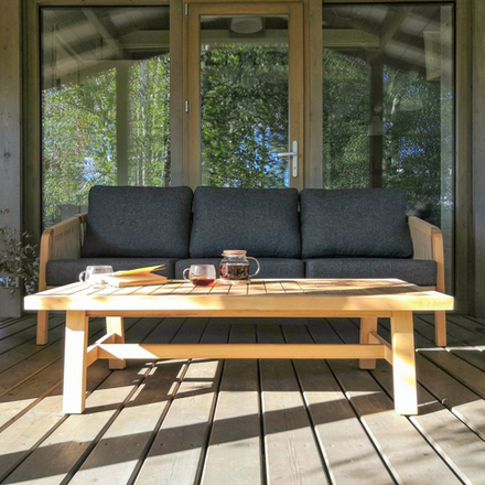 Лаунж зона Ideal Patio ЛЕОНОРЕН с трехместным диваном и плетеным роупом