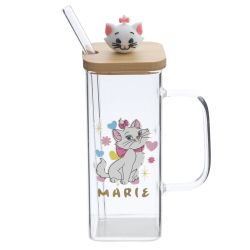 GAEM Кружка с крышкой и трубочкой, 350 мл, L10 W6 H17,5 см, 4в.