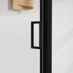 Душевой уголок Сити (City) Vincea VSR-5CT9011CLB, 1100*900, черный, стекло прозрачное