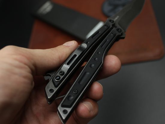 Нож-бабочка НОКС "Эльф" (черный) 204-500401