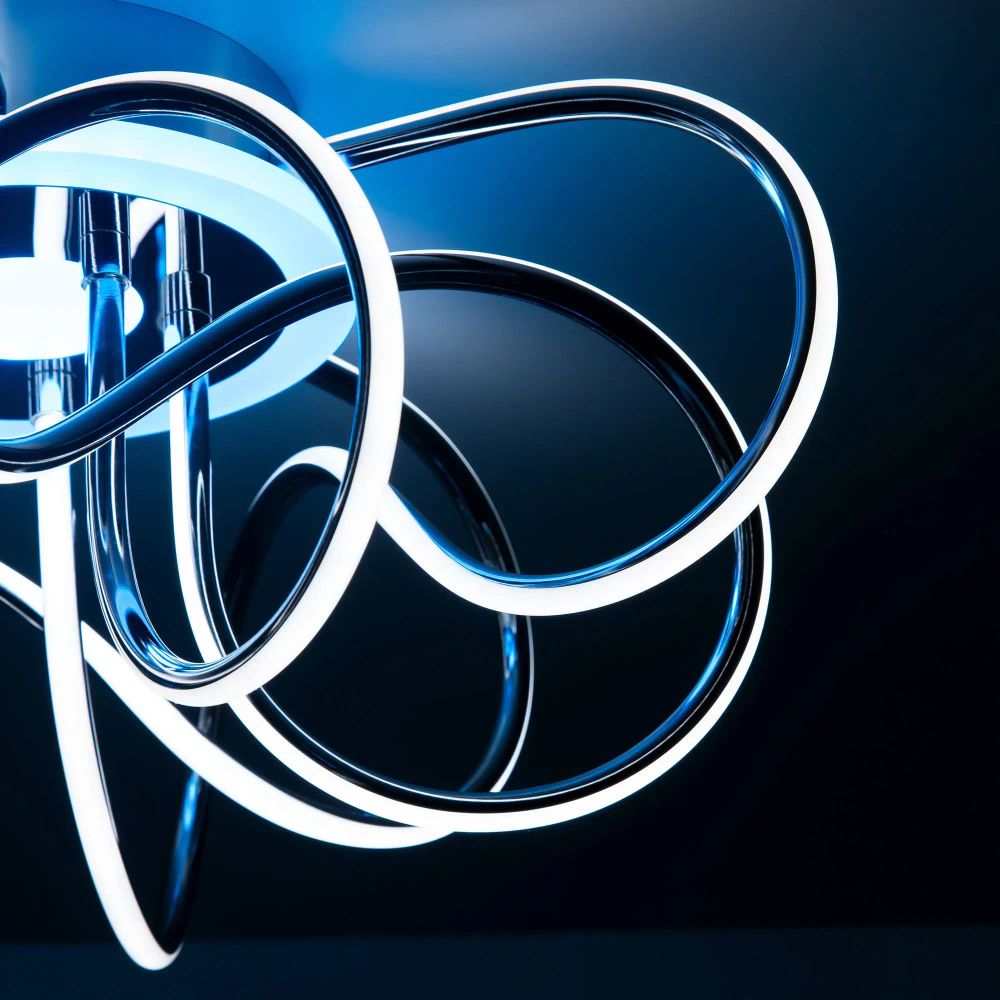 Citilux Джемини Смарт CL229A151E RGB Умная люстра Хром