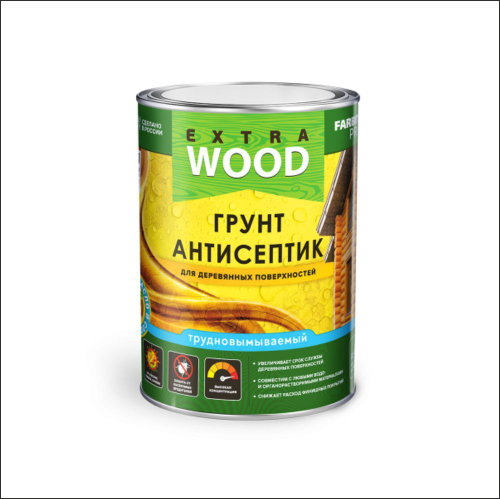 FARBITEX ПРОФИ WOOD ЕХTRA  Грунт-антисептик трудновымываемый для деревянных поверх 0,8л