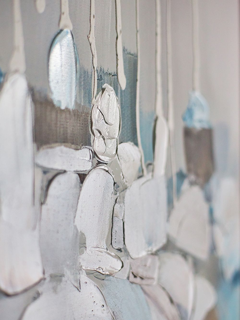 Панно декоративное Fleur, 60х60 см, голубое