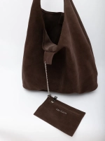 сумка через плечо шоппер натуральная замша