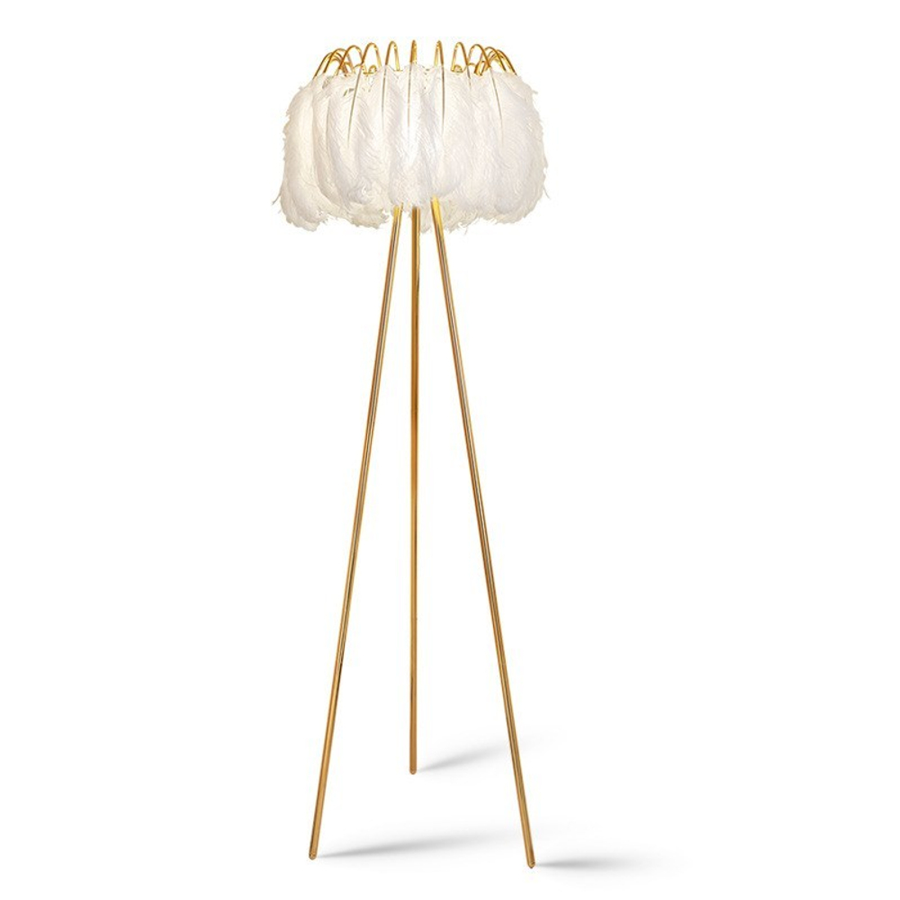 Floor design lamp Feather by Mineheart (White)