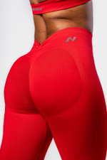 Леггинсы High Waisted Push-Up Leggings TOTALLY SEAMLESS 303 Красные