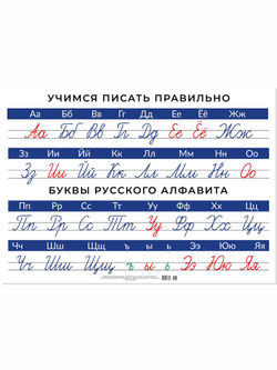 Плакат А2 "Учись писать правильно"