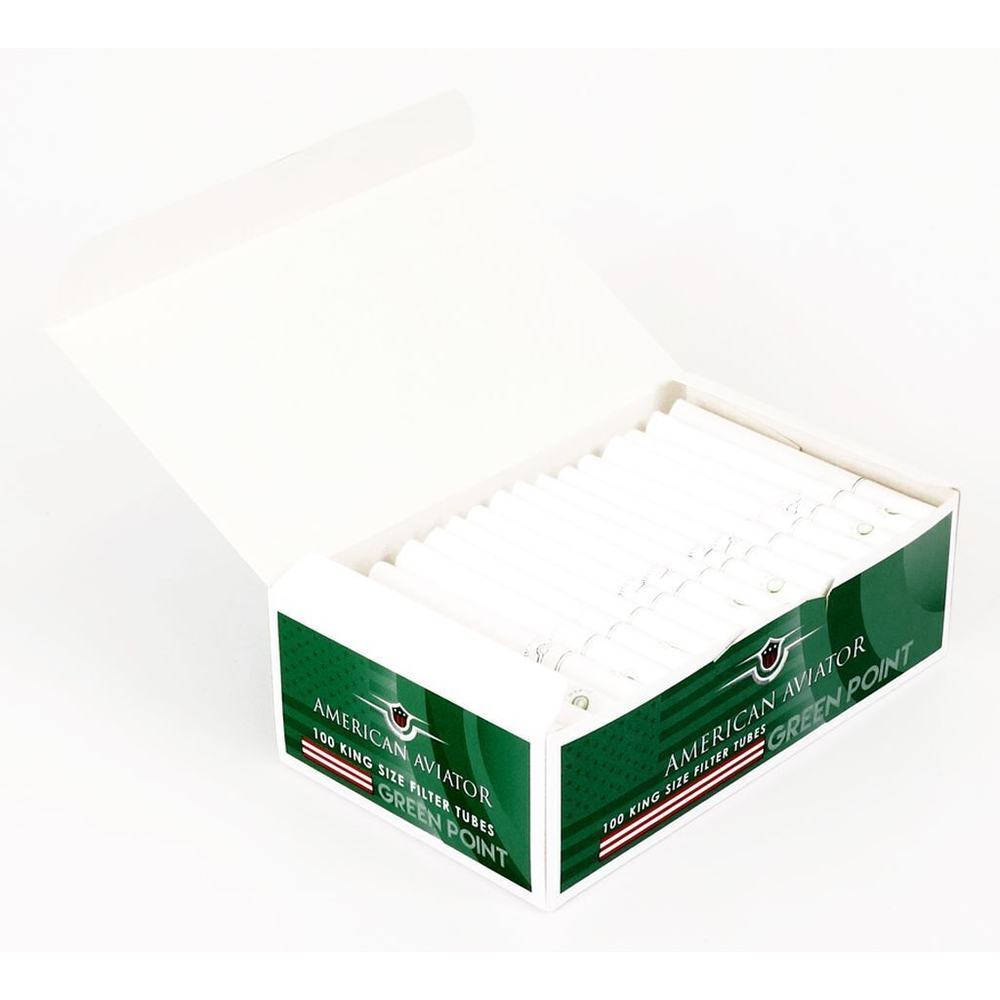 Гильзы для сигарет "American Aviator" Green Point Menthol Capsule 100шт.