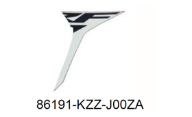 86191-KZZ-J00ZA. STRIPE A, R. FR. SHROUD *TYPE1*. Honda CRF250Rally. Sticker OEM