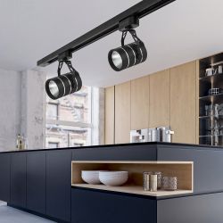 Трековый светильник однофазный ЭРА TR3-1040 BK светодиодный 10Вт 4000К черный | Однофазные светильники LED