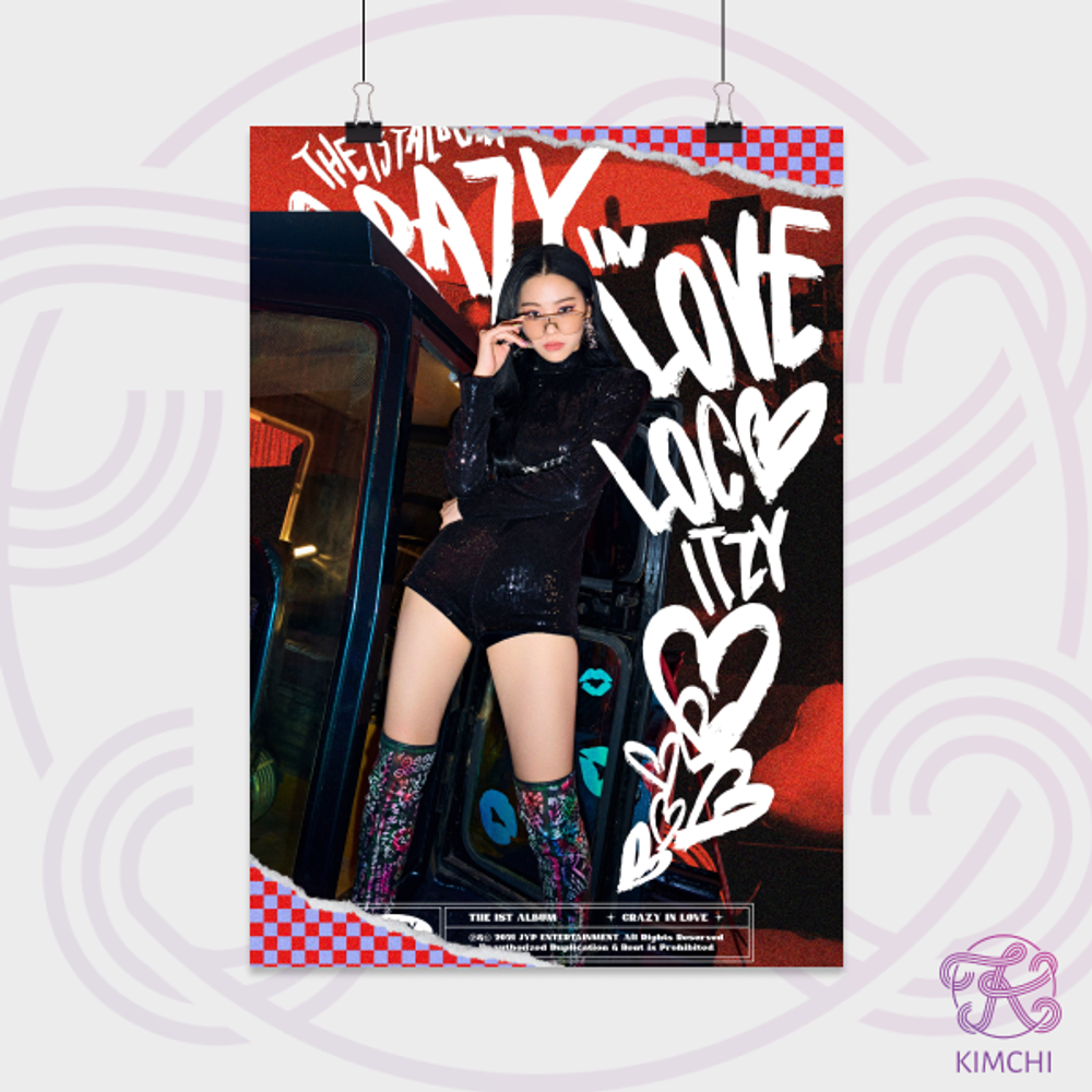 Постер А4 - ITZY - Crazy in love