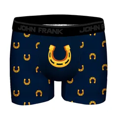 Мужские трусы боксеры темно-синие с принтом JOHN FRANK JFBDFR391-LUCKY HORSE